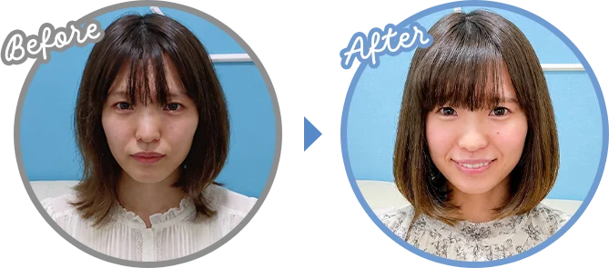 ヘアメイク・衣装のビフォーアフター